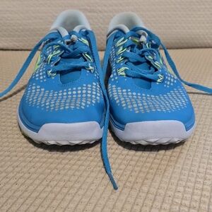 Nike Blue and White Sneakers with Breathable Mesh Nike Lunar Empress Golf Shoes